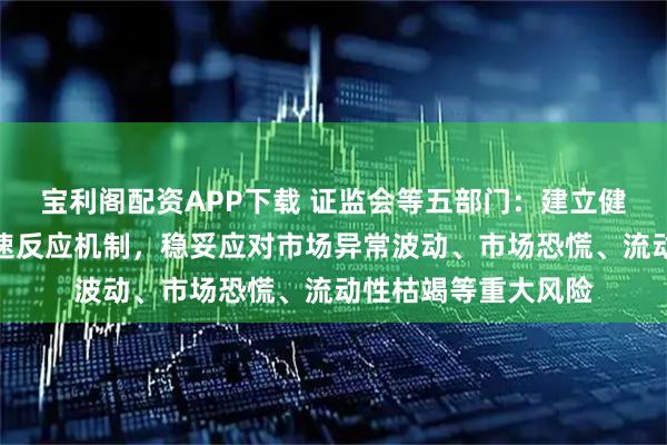 宝利阁配资APP下载 证监会等五部门：建立健全金融市场风险快速反应机制，稳妥应对市场异常波动、市场恐慌、流动性枯竭等重大风险